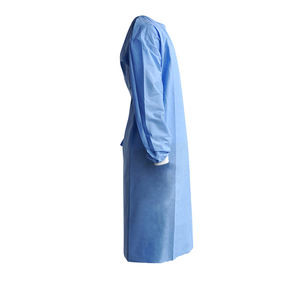Jednorazowa suknia Wodoodporna fartuch chirurgiczny PE 35-40gsm Smms Jednorazowa suknia pacjenta Sms
