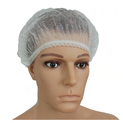 PP Non Woven Hair Net Covers Jednorazowe czepki chirurgiczne Bouffant Mob Clip